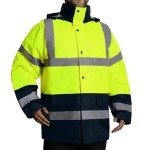 High Visibility Waterproof Safety Jacket for Men
