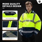 High Visibility Waterproof Safety Jacket for Men