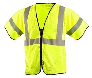 High Visibility Safety Vest, Class 3, Yellow