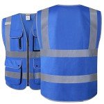 HATAUNKI Class 2 Safety Vest with 9 Pockets