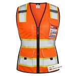 High Visibility Women's Safety Vest with Pockets