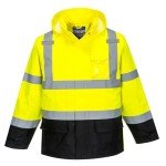 Hi-Vis Waterproof Contrast Rain Jacket - X-Large