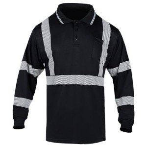 Men’s Reflective Safety Polo Shirt with Pockets