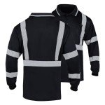 Men’s Reflective Safety Polo Shirt with Pockets