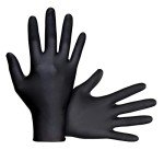 Raven SAS66518 Black Nitrile Safety Gloves, Large