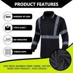 Men’s Reflective Safety Polo Shirt with Pockets