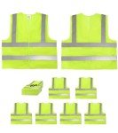 High Visibility Reflective Safety Vests - 6 Pack