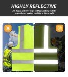 High Visibility Reflective Safety Vests - 6 Pack