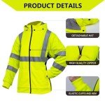 High Visibility Women's Reflective Safety Hoodie