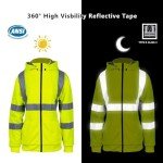 High Visibility Women's Reflective Safety Hoodie