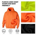 High Visibility Fleece Hoodie for Outdoor Safety