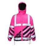 HiVis Waterproof Windproof Pink Neon Jacket