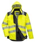 Men's Hi-Vis Waterproof Winter Safety Jacket - Yellow/Black