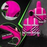 HiVis Waterproof Windproof Pink Neon Jacket