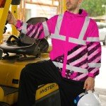 HiVis Waterproof Windproof Pink Neon Jacket