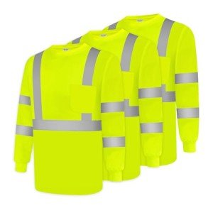 High Visibility Long Sleeve Safety Shirts for Men