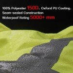 Hi-Viz Waterproof Reflective Rain Jacket for Men