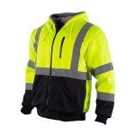 High Visibility Safety Hoodie for Men, 2XL