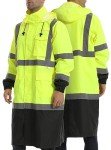 Hi-Viz Waterproof Reflective Rain Jacket for Men