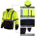 High Visibility Safety Hoodie for Men, 2XL