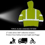 High Visibility Safety Hoodie for Men, 2XL
