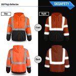 Hi-Vis Reflective Hoodie for Men, XL