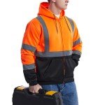 Hi-Vis Reflective Hoodie for Men, XL