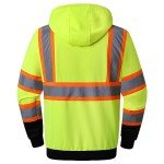 Hi-Vis Zip-Up Safety Hoodie for Work