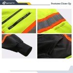 Hi-Vis Zip-Up Safety Hoodie for Work