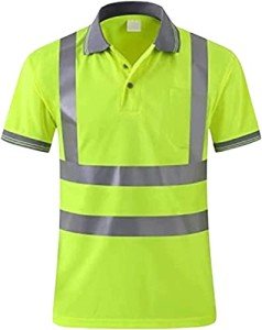 Lime Green High Visibility Safety Polo Shirt