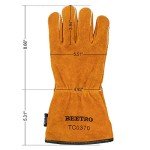 BEETRO Leather Welding Gloves - Heat Resistant Mitts