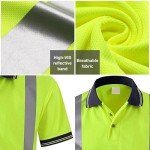 Lime Green High Visibility Safety Polo Shirt