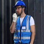 High Visibility Safety Vest with Reflective Strips - XL