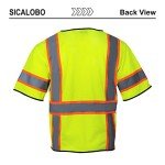 High Visibility Safety Vest with 10 Pockets