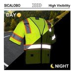 High Visibility Safety Vest with 10 Pockets