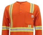 High Visibility Flame Resistant Safety Shirt - Orange