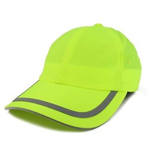 High Visibility Reflective Safety Baseball Cap - Yellow