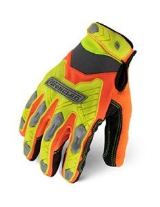 Ironclad Hi-Viz Touch Screen Work Gloves, Large