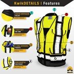 High Visibility Safety Vest with Cushion Collar