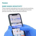 Large Disposable Blue Nitrile Safety Gloves, 100pcs
