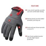 DULFINE Touch Screen Mechanic Work Gloves - XL