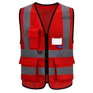 Red Safety Vest for Outdoor Protection