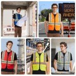High Visibility Purple Safety Vest - Large Size
