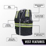 High-Visibility Surveyor Safety Vest with Pockets