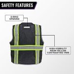 High-Visibility Surveyor Safety Vest with Pockets