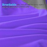 Hi Vis Reflective Short Sleeve Safety Shirt - Purple