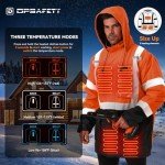 Heated Hi-Vis Jacket with Reflective Details