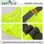 Hi-Vis Reflective Safety Shirts for Men - 3/5 Pack