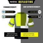 FONIRRA Hi-Vis Reflective Safety Shirts for Men