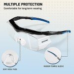 WORKPRO Adjustable Safety Glasses with Anti-Fog Coating